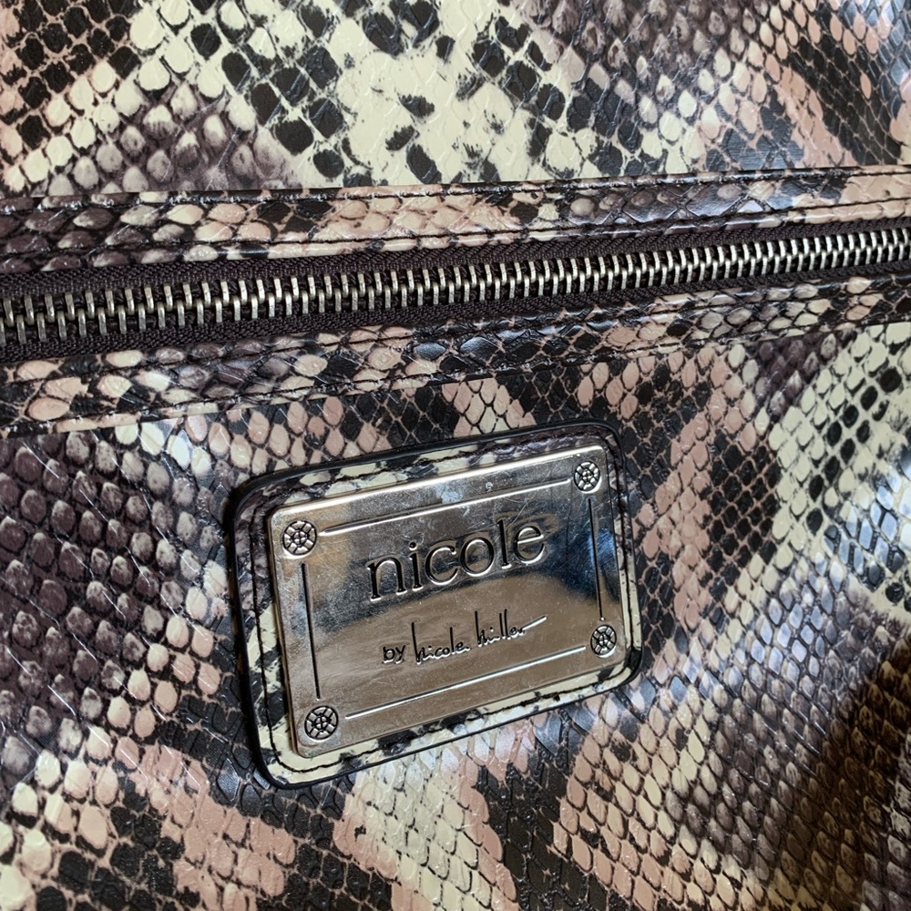 Nicole Miller snake print purse